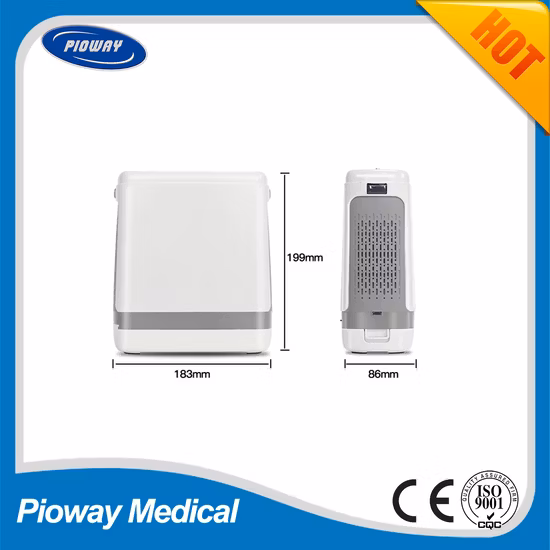 Tragbarer 5-Liter-Sauerstoffkonzentrator mit Pulse Flow Jay-1000p